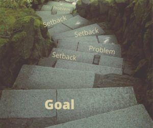 stairs words on steps setbacks problems goals
