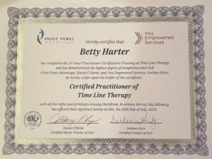 Certifed Practicioner of TLT Betty H