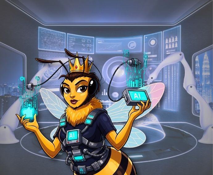 queen bee harnessing AI TAG/AI
